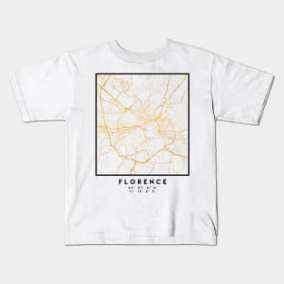 FLORENCE ITALY CITY STREET MAP ART Kids T-Shirt